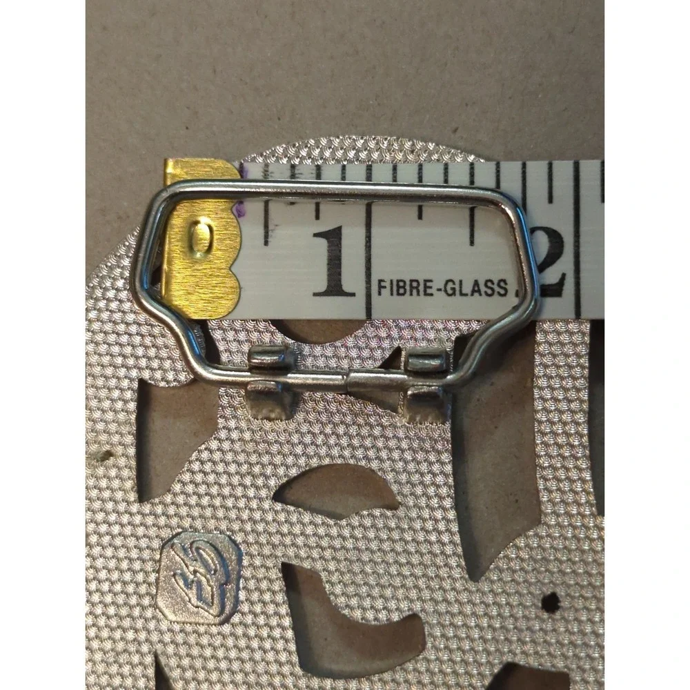 Vintage Rhinestone Music Note Treble Clef Belt Buckle Silver Tone Crystal GF Mar